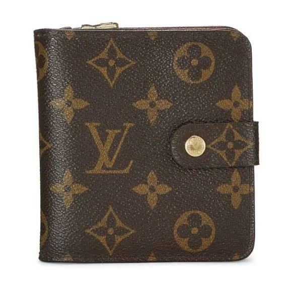 Louis Vuitton Women's Monogram Canvas Compact Zip Wallet