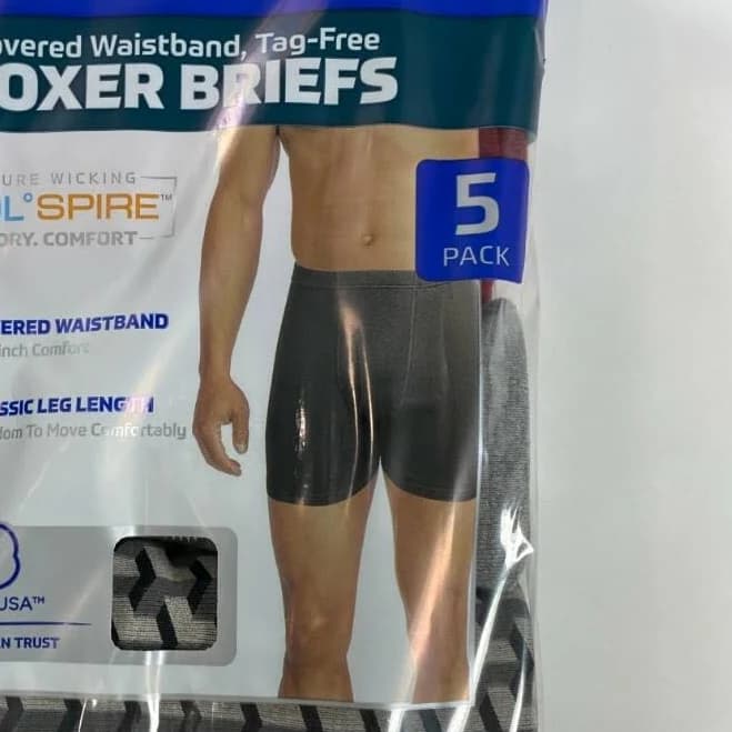 Gildan Adult Men's Underwear Covered Waistband Boxer Briefs