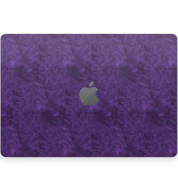 Purple Lacquer Apple MacBook Skin MacBook Pro / Top + Bottom Lid Skins / Cut Skin Logo