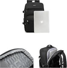 Amazon.com: Kinmac Extra Large Travel Backpack,360° Cushioned Laptop Backpack with USB Charging Port For 15.6 inch to 17 inch Laptop (Black) : Electronics