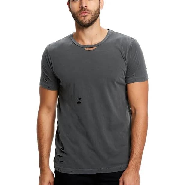 Unisex Pigment Dyed Destroyed Tee
