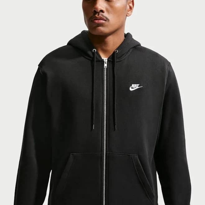Nike Men's Club Full-Zip Fleece Hoodie