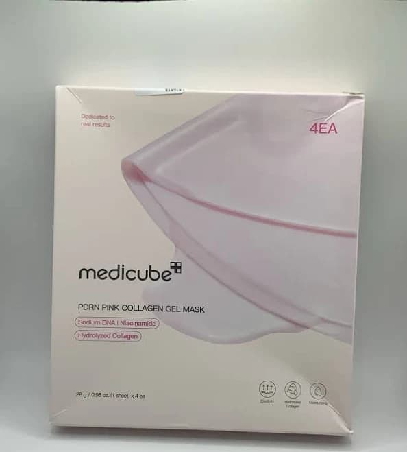 Medicube PDRN Pink Collagen Jelly Gel Mask, Overnight Face Mask for Glass Glow Skin, Pore Care, Firming, Moisturizing and Evens Skin Tone, Pack of 4 |