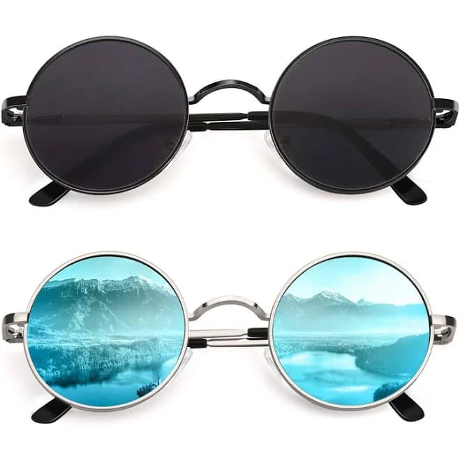 CGID Retro Round Polarized Sunglasses
