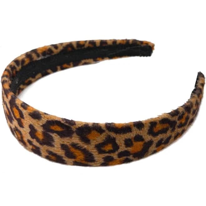 Wide Animal Print Headbands Leopard Print / Bulk Pack of 3 Headbands