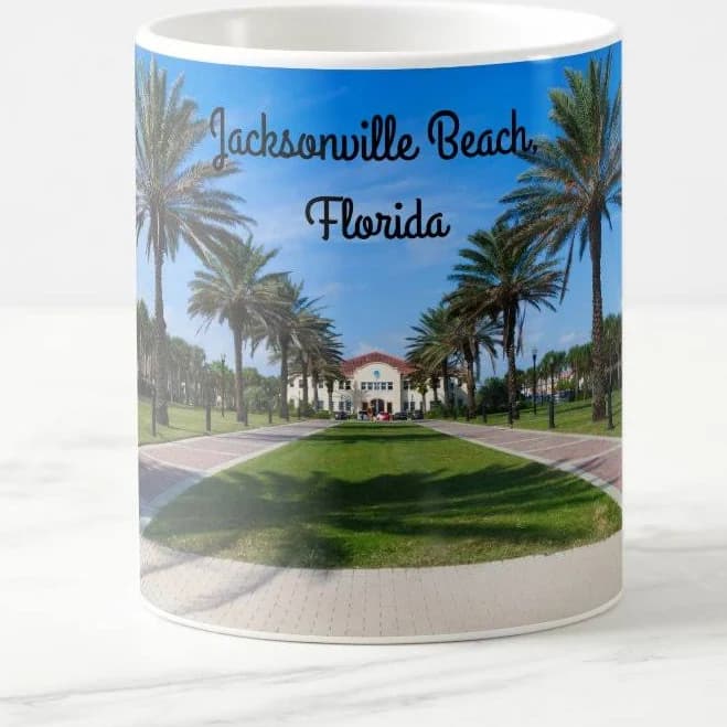 Souvenir mug of Jacksonville Beach, Florida