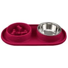 Slow Feeder Pet Food and Water Bowl - Assorted Colors