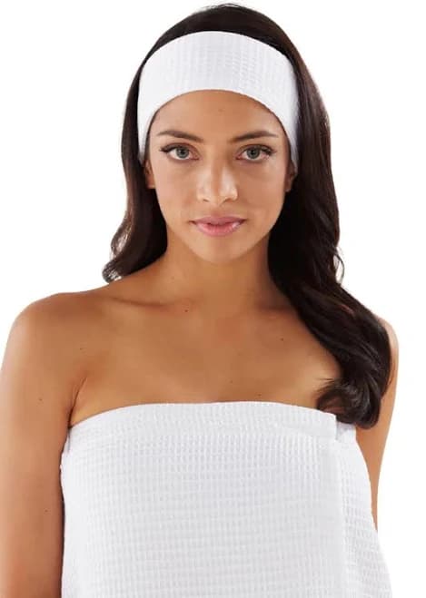 Boca Terry Waffle Cotton Headbands (3pk)