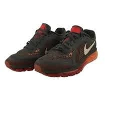 Nike Air Max Running Shoes Gray Orange Red White Swoosh 621077-006 Mens Sz 10.5