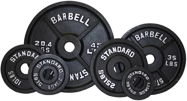Olympic Weight Plate Set Black - 255lbs