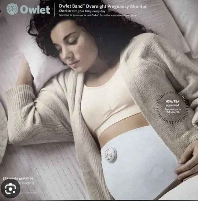 Owlet Bb11nnbbyf Fetal Pregnancy Belly Band Overnight Baby Monitor
