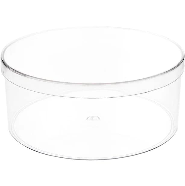 Pioneer Plastics Clear Round Plastic Container