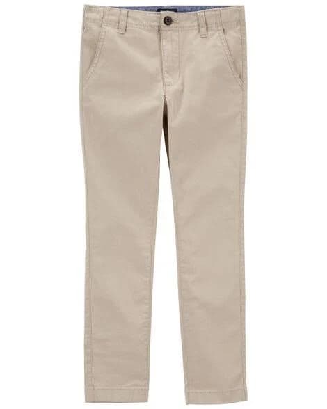 OshKosh B'gosh Boys Husky Fit Stretch Chino Pants