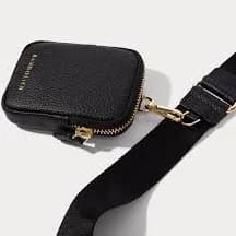 Mini Zip Pouch - Black/Gold