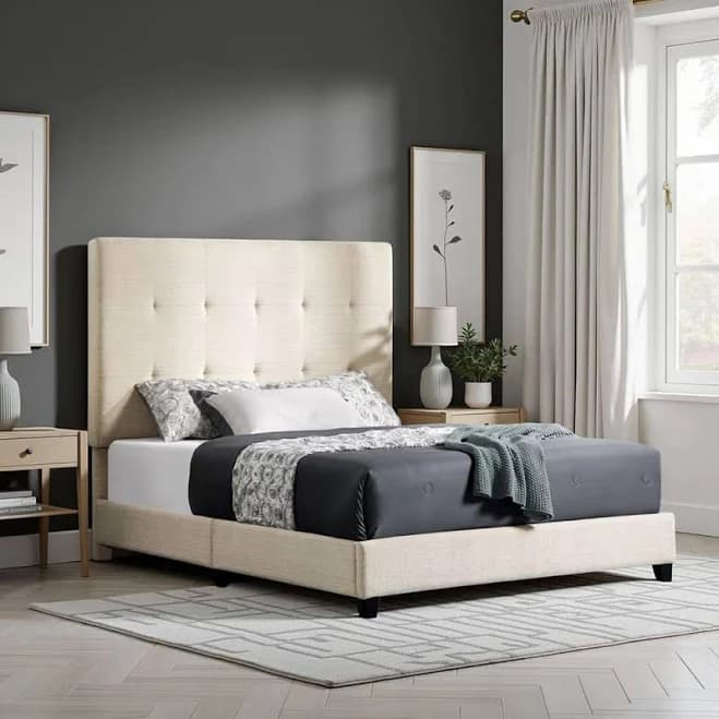 Noble House Alex Modern Platform Bed Frame