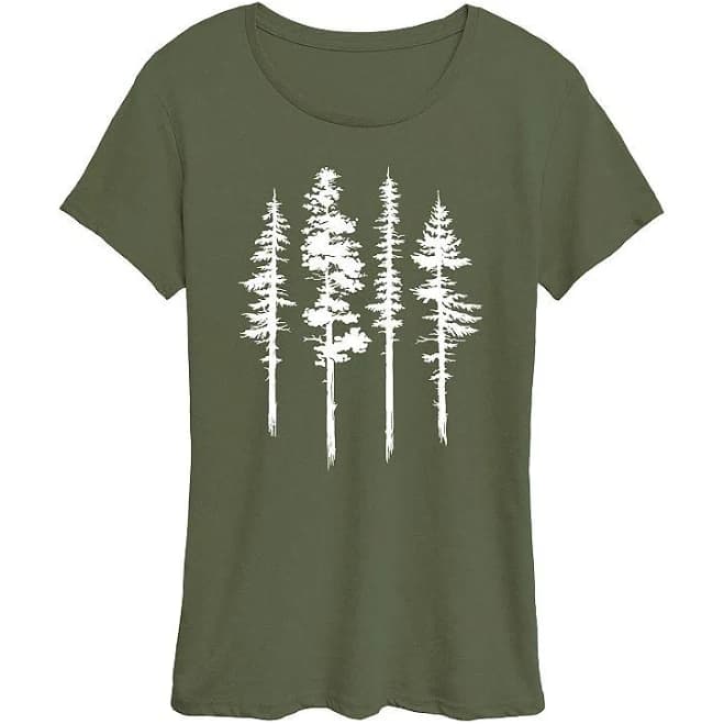 Women's Abstract Trees Graphic T-Shirt