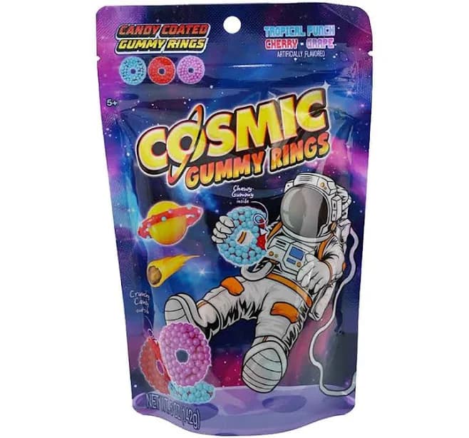 Kool Aid Cosmic Ring Candy-Coated Gummies