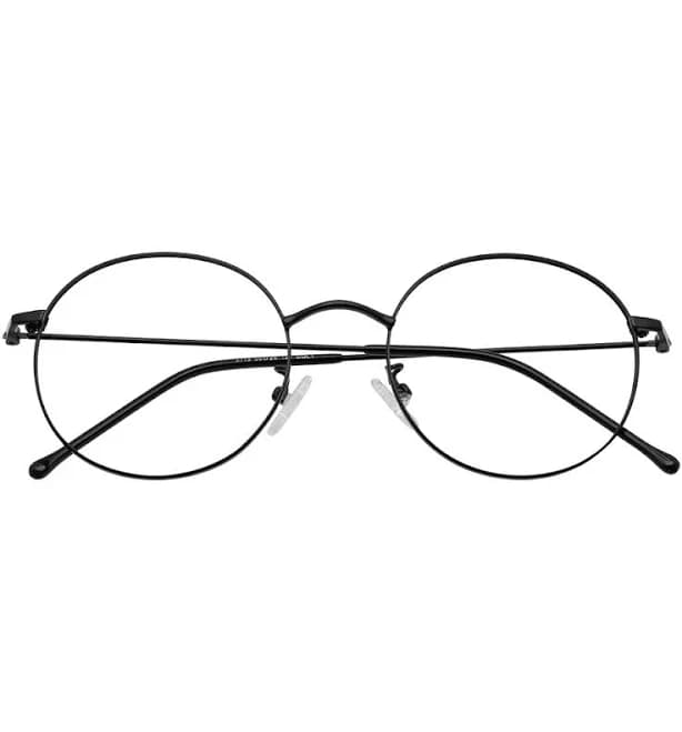 Brianna Round Glasses for Women Matte Black