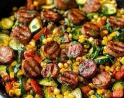 Savory Sausage Rice Skillet Recipe: Easy One-pan Dinner (digital Download) - Etsy