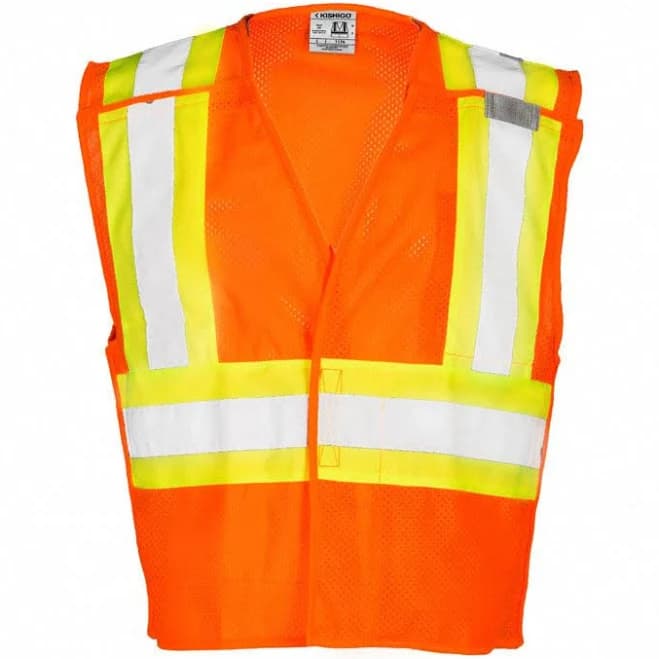 Kishigo Contrasting Mesh Breakaway Vest