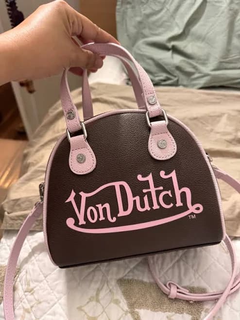 Von Dutch Two-Tone Bowling Bag