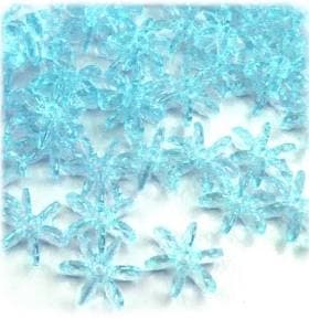 The Crafts Outlet Starflake Transparent Plastic Beads