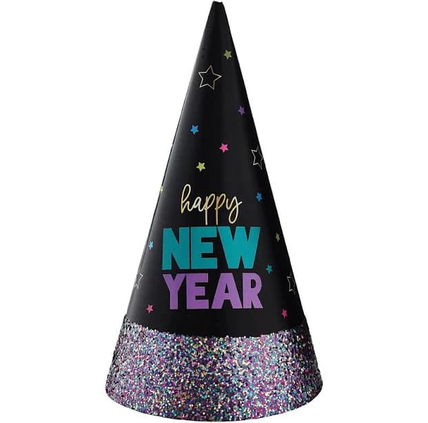 Starlight Glitter Dipped Cone Hat