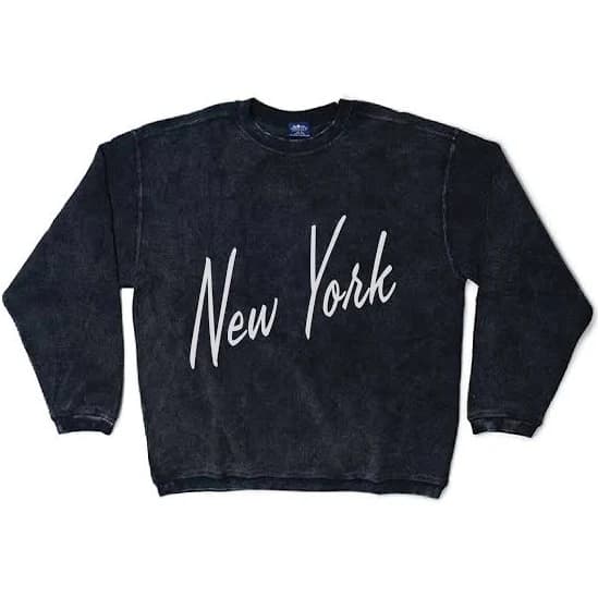 New York Vintage Corded Crewneck