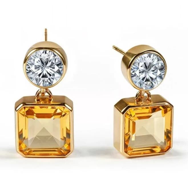 Amber Drop Earrings