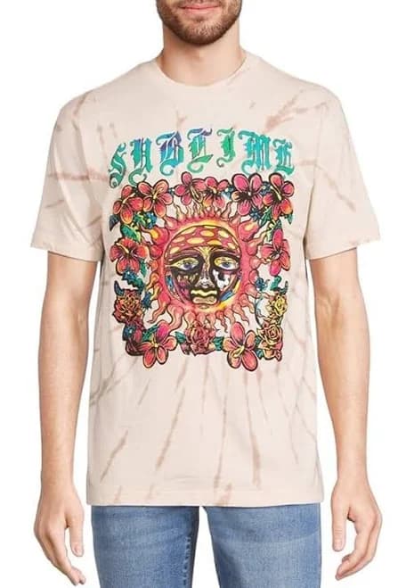 Sublime Birch Tie Dye Graphic Tee
