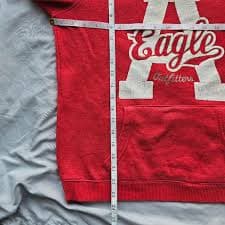 Trashy y2k styled American Eagle pullovet hoodie... | Depop