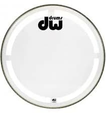DW 16 Inch Coated Clear Bass Drum Head