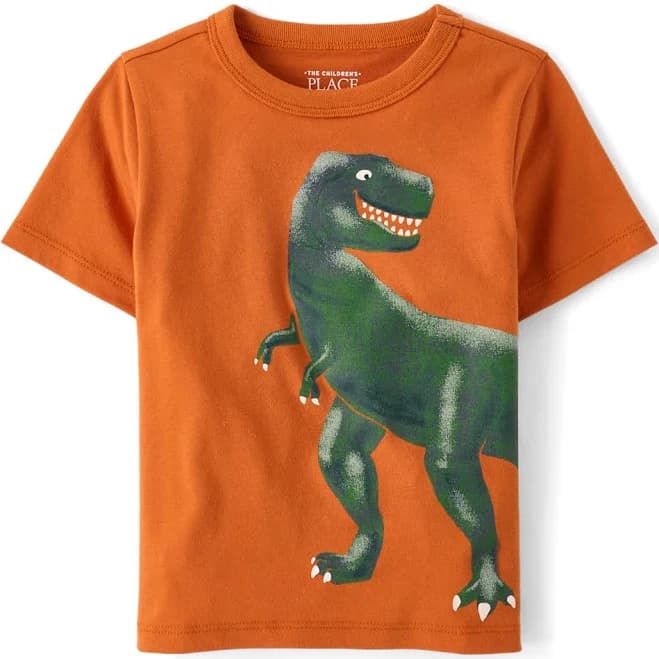 The Children's Place Baby and Toddler Boys Dino Graphic T-Shirt