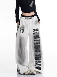 Tie Dye Sweatpants Women Vintage Number Letter Print Joggers Double Waistband Streetwear Pants American Hip Hop Casual Trousers - AliExpress 200000345