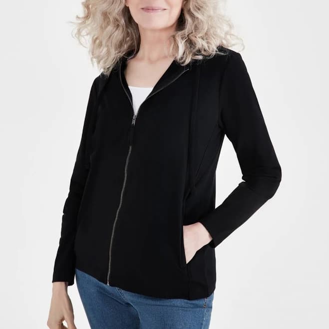 Style & Co. Women's Zip-Front Hooded Sweatshirt