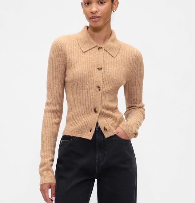 Gap Women's Fitted Cropped Cardigan