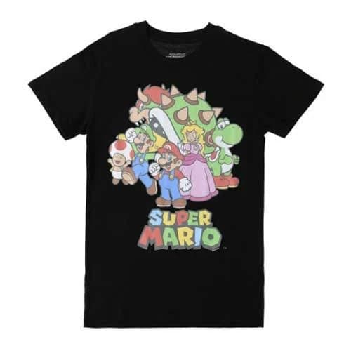 Super Mario Cast Black - Officially Licensed T-Shirt