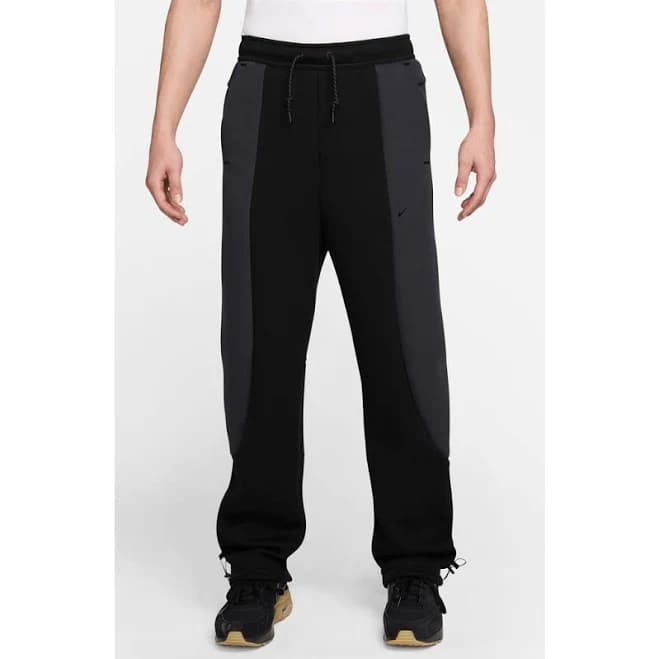 Nike Men's Tech Color-Block Open-Hem Fleece Pants