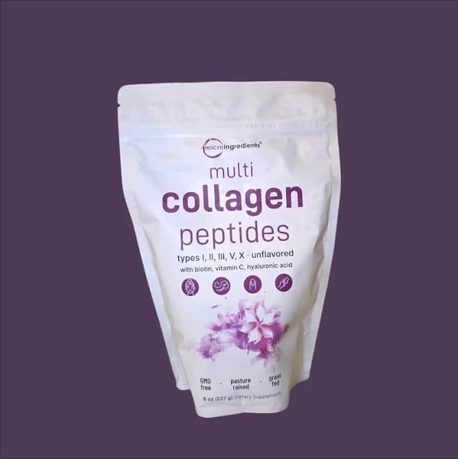 micro ingredients Multi Collagen Peptides Powder with Hyaluronic Acid Biotin & Vitamin C