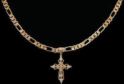 14k Bonded Gold Crucifix Cross Necklace