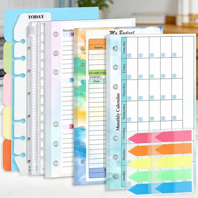 A6 Planner Refill Paper | 6-Hole Binder Inserts