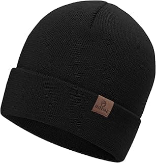Oversize XXL Beanie Hat for Big Heads 23.6"-25.6", Large Winter Watch Cap Stocking Hat, Big Knit Cuffed Cap Ski Hats