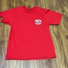 Stüssy Men's Red Shirt