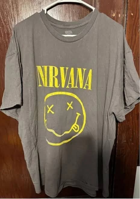 Nirvana Vintage Logo t-shirt Gray Men's size 2XL1