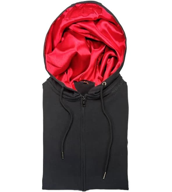 Kin Apparel Oversized Satin Lined Fleece Hoodie