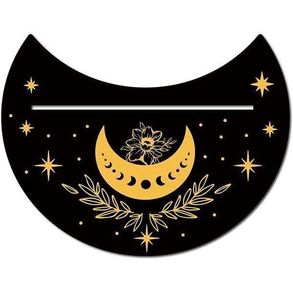 Moon Phases Wooden Card Holder