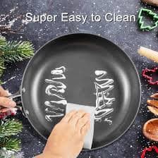 Amazon.com: AUDANNE Nonstick Pots and Pans Set, 9 Pieces Non Stick Kitchen Cookware, Cooking Skillets Include Frying Pan with Lid, Saucepan, Casserole, Spoon, Turner Spatula, PFOA Free for Induction, Black: Home &