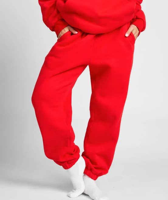 Comfrt Travel Essentials Sweatpants | Crimson | Red | Oversized | M | Medium