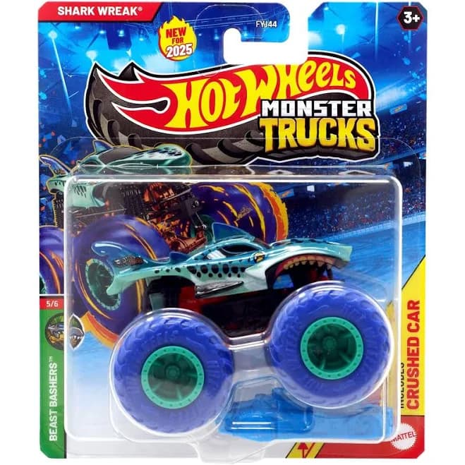 Hot Wheels Beast Bashers Shark Wreak Diecast Car