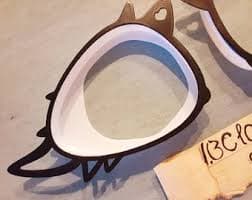 FREE SHIPPING 3D Printed Fursuit Costume Doe Eyeblanks (attachable Eye Lashes) - Etsy